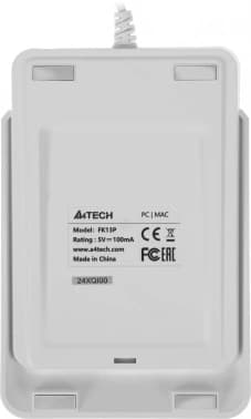 Числовой блок A4Tech FK13P белый USB slim для ноутбука (FK13P WHITE) кабель 1.5м - фото 5