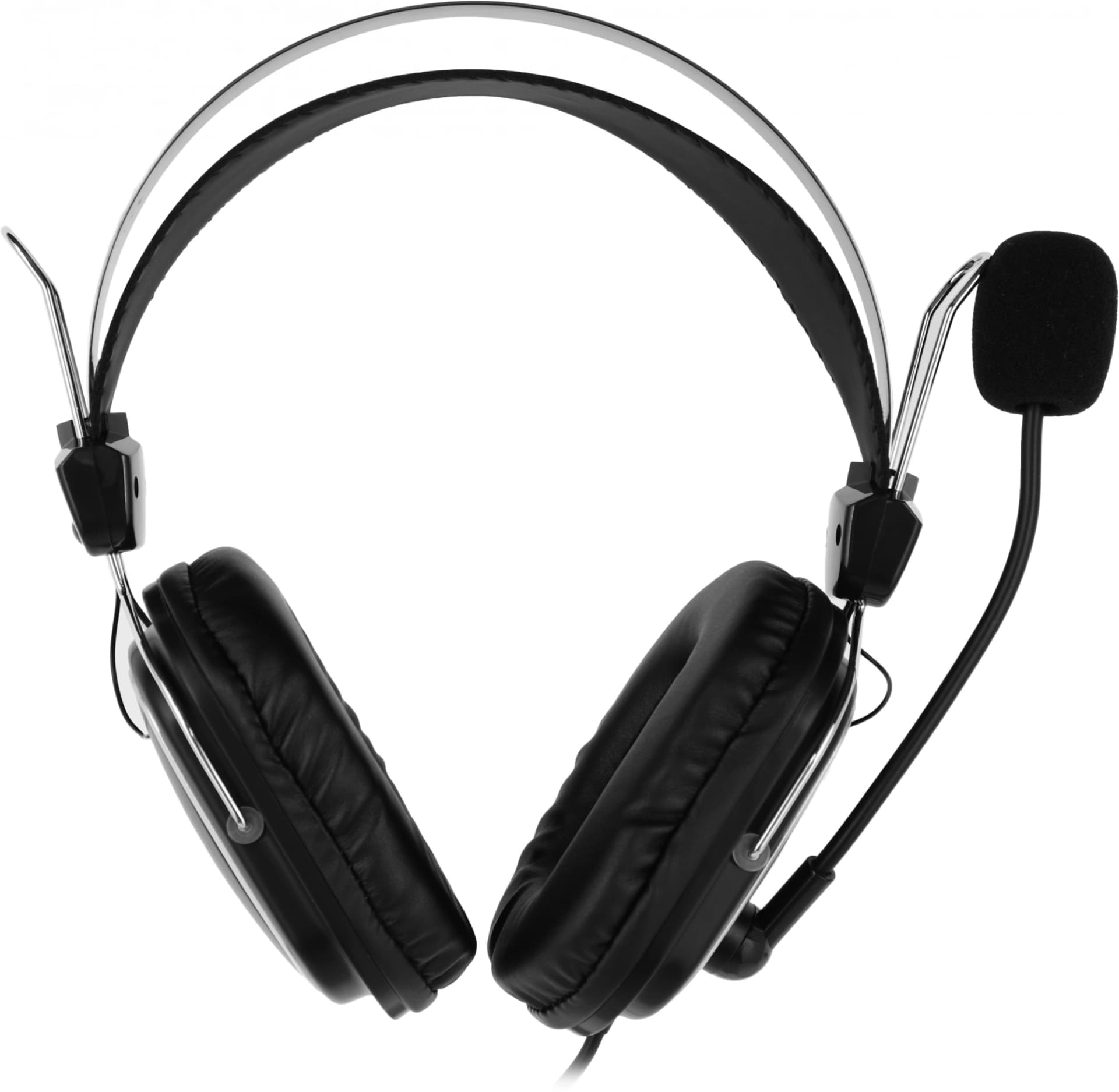 Наушники с микрофоном A4Tech HU-50 черный 2м накладные USB оголовье - фото 5