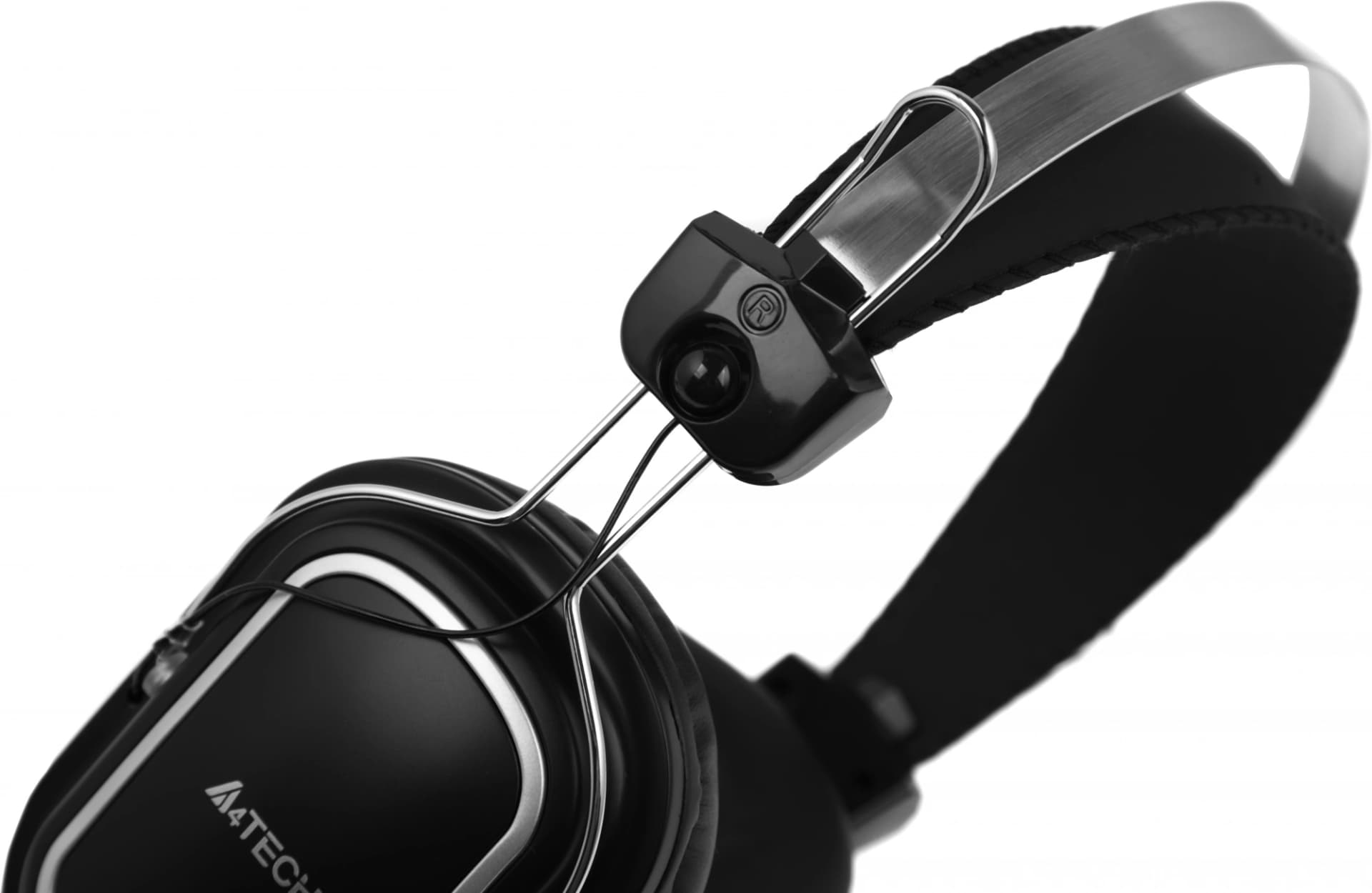 Наушники с микрофоном A4Tech HU-50 черный 2м накладные USB оголовье - фото 4