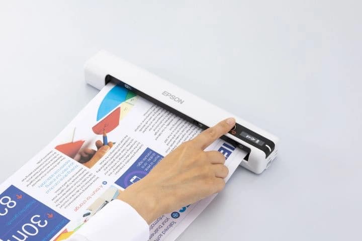 Сканер протяжный Epson WorkForce DS-80W (B11B253402) A4 белый - фото 3