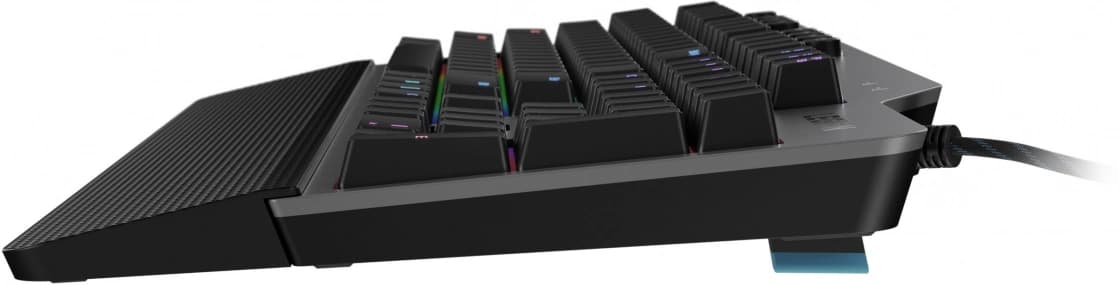 Клавиатура Lenovo K500 RGB механическая черный USB Multimedia for gamer LED (подставка для запястий) (GY40T26479) кабель 1.8м