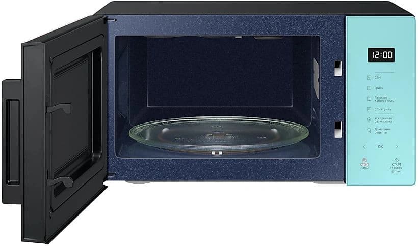 Микроволновая Печь Samsung MG23T5018AN/BW 23л. 800Вт мятный/черный