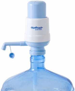 Помпа для 19л бутыли Hotfrost A6 механический голубой/серый картон - фото 2