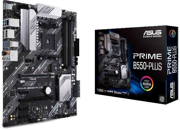 Материнская плата Asus PRIME B550-PLUS Soc-AM4 AMD B550 4xDDR4 ATX AC`97 8ch(7.1) GbLAN RAID+HDMI+DP - фото 2