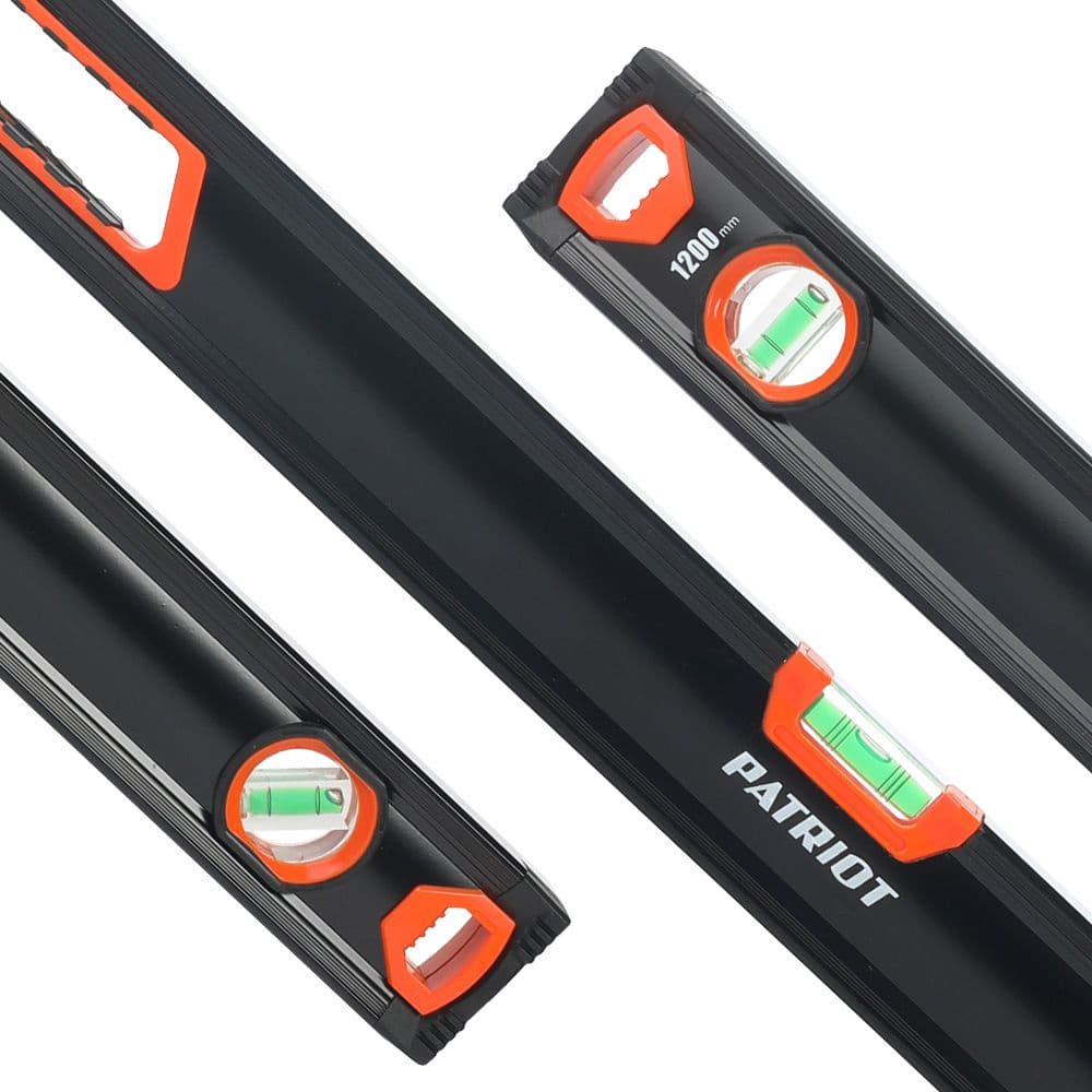 Уровень Patriot Platinum LCP-800L пузырьковый 3глаз. магнит. черный/оранжевый (350005513) - фото 4