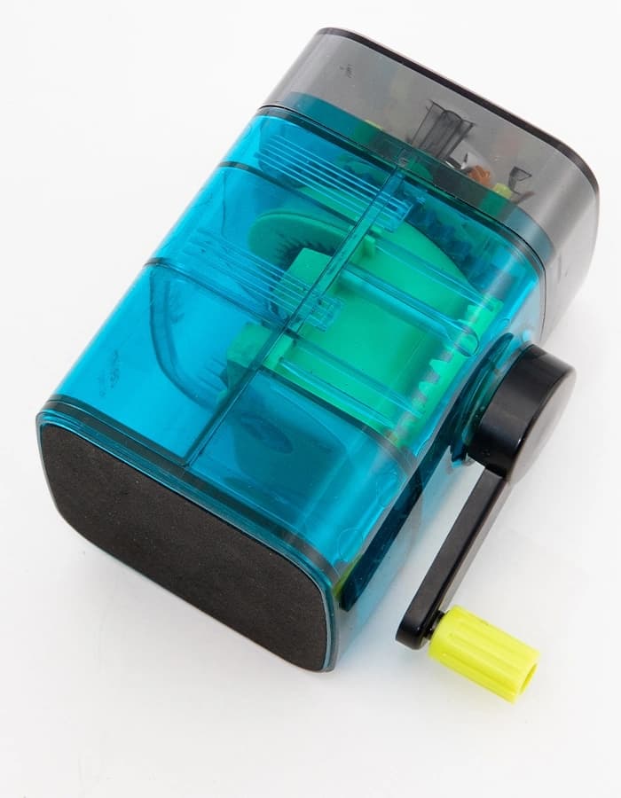 Точилка для карандашей механическая Deli 71162Blue 1 отверстие пластик синий - фото 5