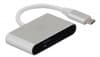 Устройство чтения карт памяти USB Type-C Digma CR-C2501-S серебристый - фото 3