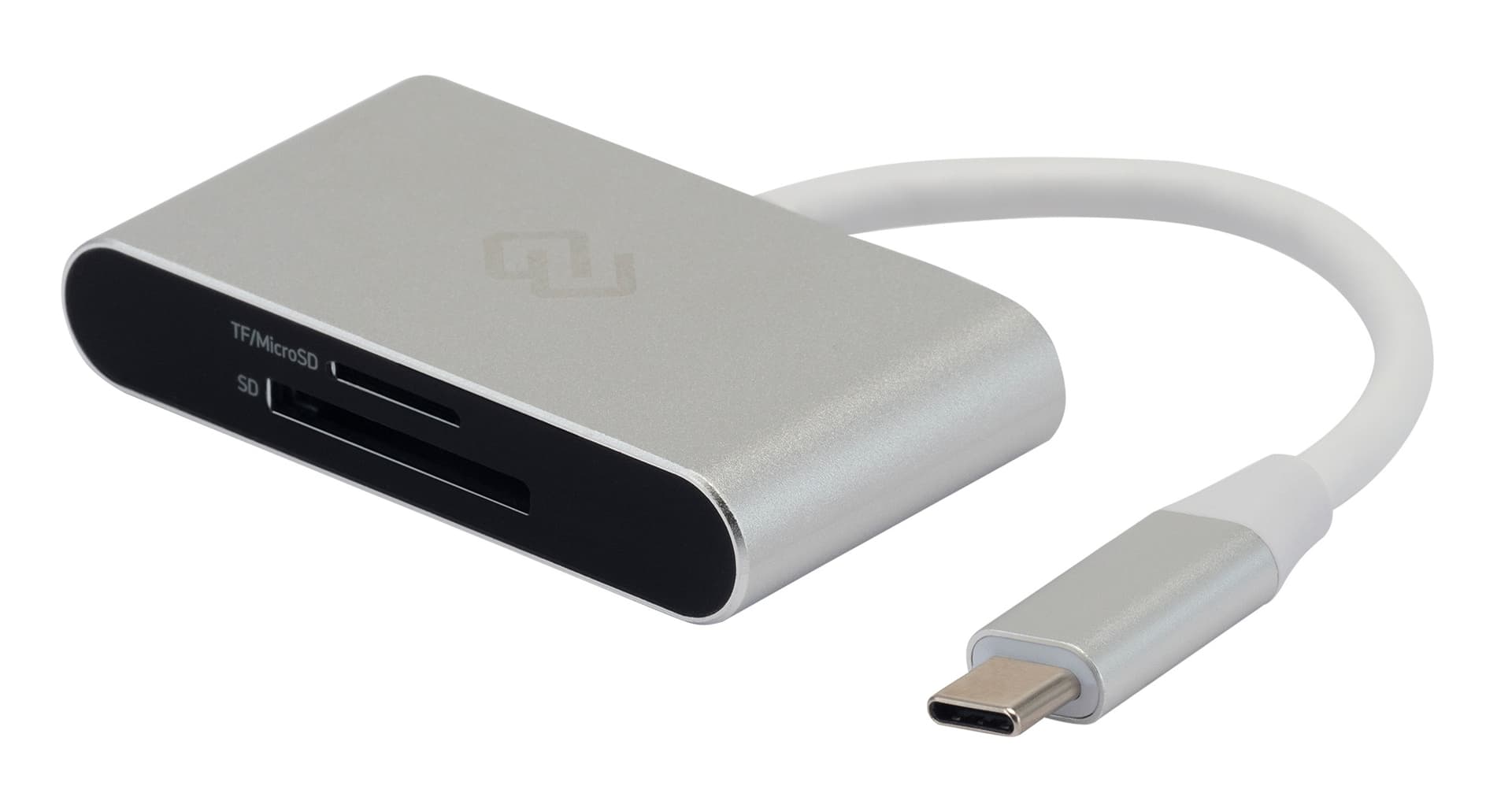 Устройство чтения карт памяти USB Type-C Digma CR-C2501-S серебристый - фото 4
