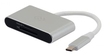 Устройство чтения карт памяти USB Type-C Digma CR-C2501-S серебристый - фото 5