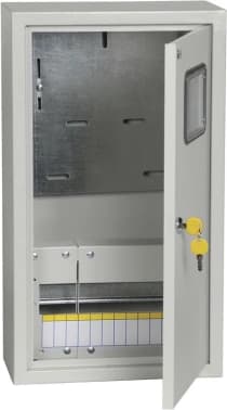 Щит распределительный IEK MKM35-N-12-31-ZO TITAN ЩУРн-3/12зо-1 36 УХЛ3 навесной 310мм 165мм 540мм 12мод. металл IP31 серый с возможностью установки счетчика (упак.:1шт) - фото 2