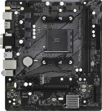Материнская плата Asrock A520M-HVS Soc-AM4 AMD A520 2xDDR4 mATX AC`97 8ch(7.1) GbLAN RAID+VGA+HDMI - фото 5