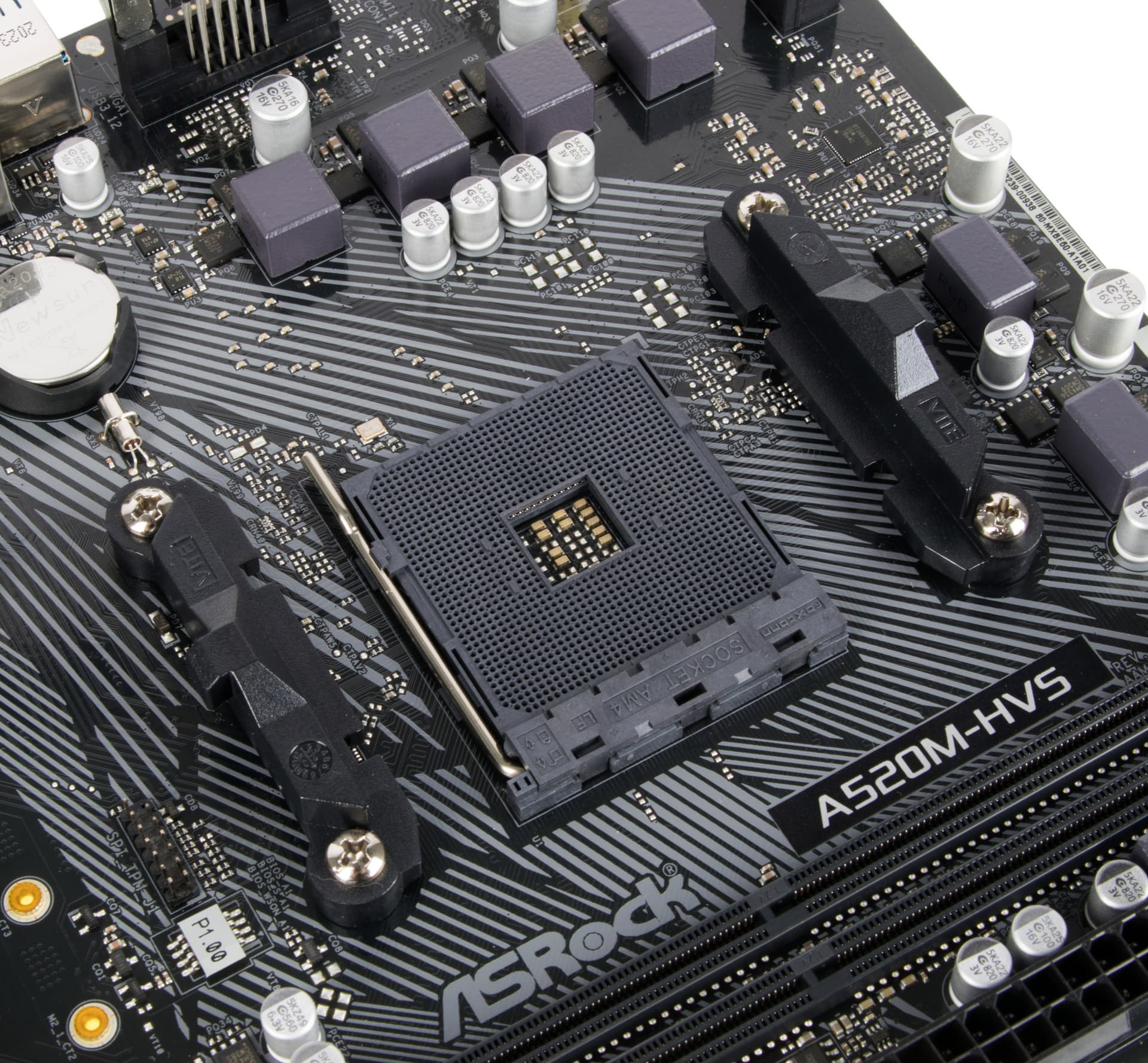 Материнская плата Asrock A520M-HVS Soc-AM4 AMD A520 2xDDR4 mATX AC`97 8ch(7.1) GbLAN RAID+VGA+HDMI - фото 4