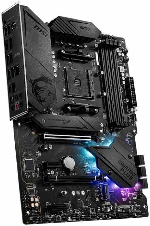 Материнская плата MSI MPG B550 GAMING PLUS Soc-AM4 AMD B550 4xDDR4 ATX AC`97 8ch(7.1) GbLAN RAID+HDMI+DP - фото 4