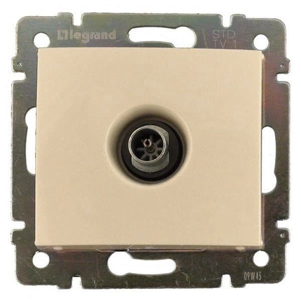 Розетка телев. Legrand Valena 774329 скрыт. слоновая кость