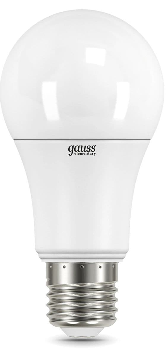 Лампа светодиодная Gauss Elementary 12Вт цок.:E27 груша 220B св.свеч.бел.нейт. A60 (упак.:10шт) (23222)