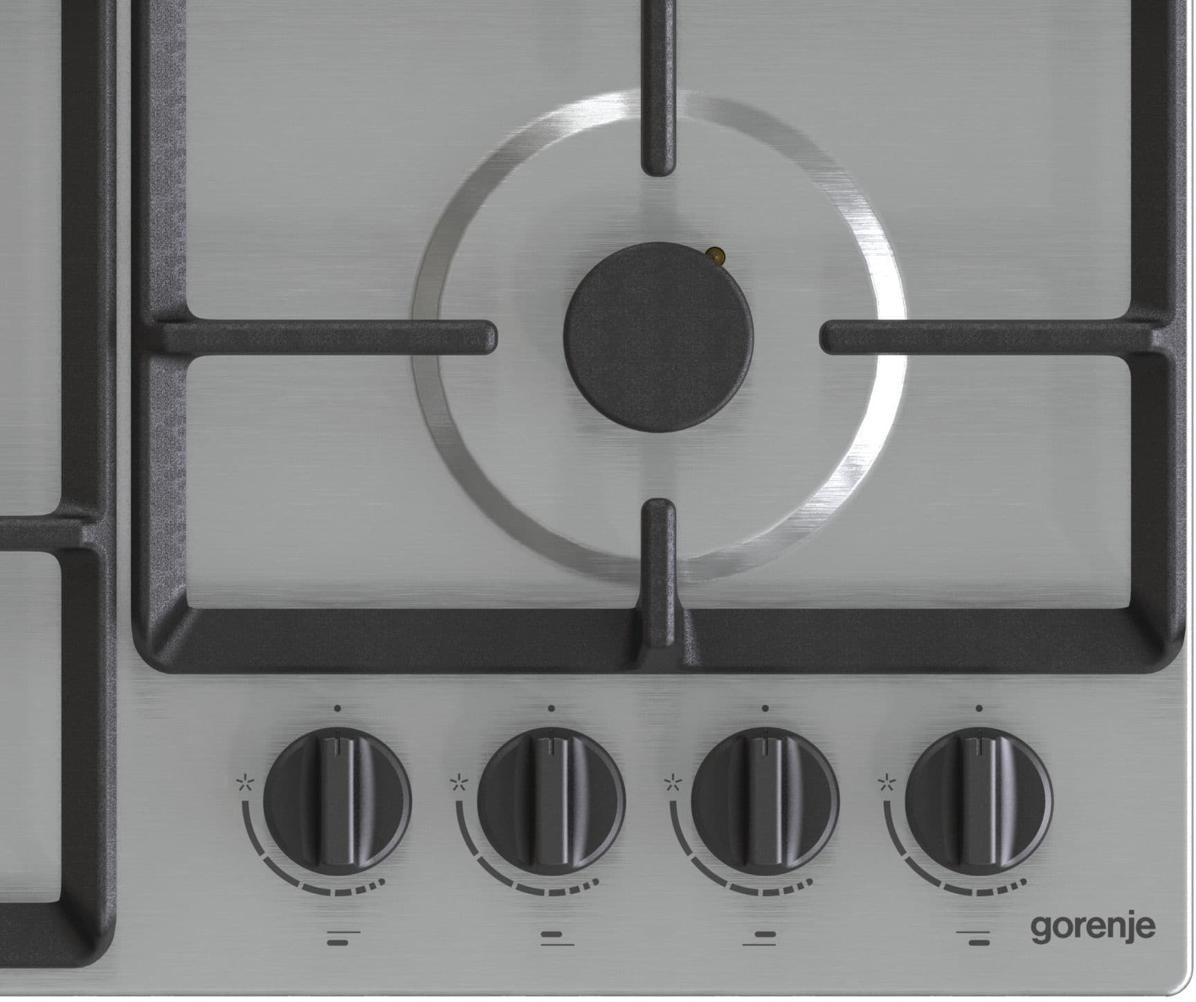 Газовая варочная поверхность Gorenje GW641EBX нержавеющая сталь - фото 2