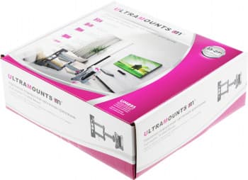 Кронштейн для телевизора Ultramounts UM895 черный 13"-27" макс.15кг настенный поворотно-выдвижной и наклонный - фото 2