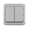 Выключатель Legrand Quteo 2кл. IP44 серый (782332) - фото 3