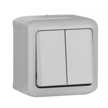 Выключатель Legrand Quteo 2кл. IP44 серый (782332) - фото 5