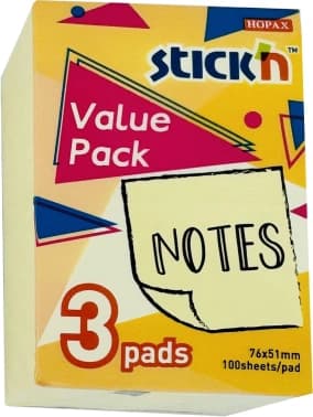 Блок самоклеящийся бумажный Stick`n 27088 76x51мм 300лист. 70г/м2 пастель желтый - фото 5