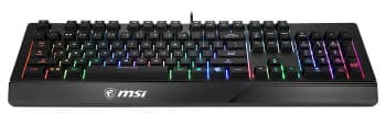 Клавиатура MSI Vigor GK20 RU черный USB Multimedia for gamer LED (подставка для запястий) (S11-04RU230-CLA) кабель 1.8м - фото 5