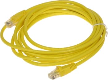 Патч-корд Buro UTP-5E-3M-Y UTP 4 пары cat.5E CCA molded 3м желтый RJ-45 (m)-RJ-45 (m) - фото 2