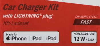 Автомобильное зар./устр. Hama H-183266 12W 2.4A USB для Apple белый (00183266) - фото 5