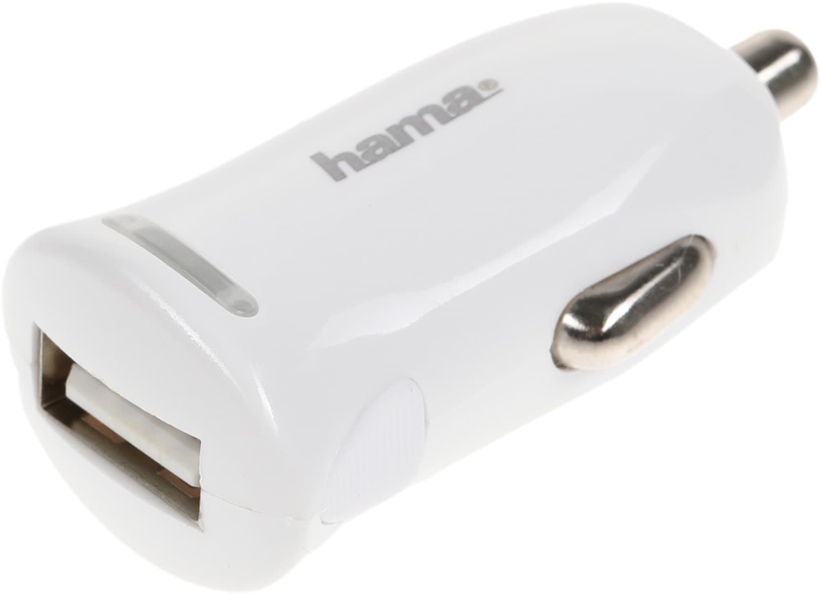 Автомобильное зар./устр. Hama H-183266 12W 2.4A USB для Apple белый (00183266) - фото 2