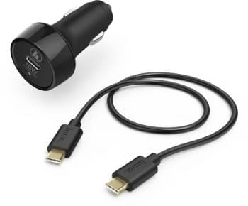 Автомобильное зар./устр. Hama H-183327 18W 3A (PD+QC) USB Type-C универсальное черный (00183327) - фото 2