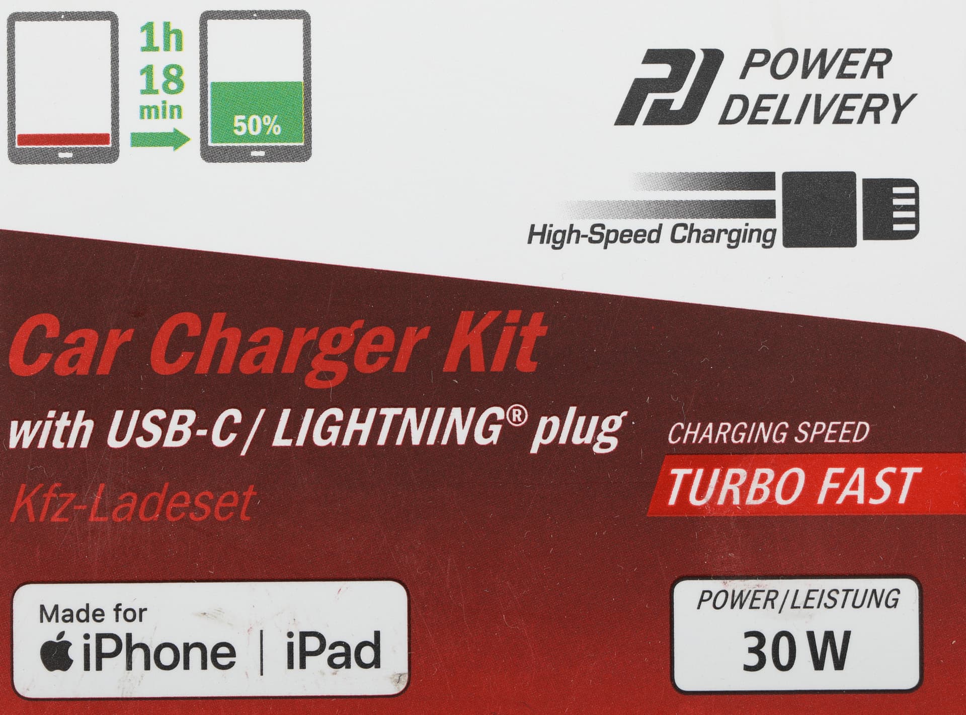Автомобильное зар./устр. Hama H-183317 30W 3A (PD) USB Type-C для Apple белый (00183317) - фото 4