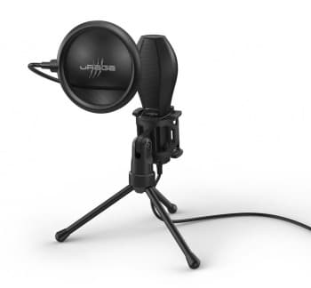 Микрофон проводной Hama Stream 400 Plus 2м черный - фото 2