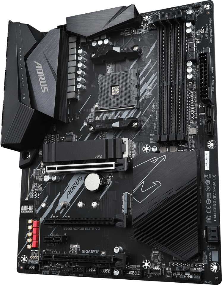 Материнская плата Gigabyte B550 AORUS ELITE V2 Soc-AM4 AMD B550 4xDDR4 ATX AC`97 8ch(7.1) 2.5Gg RAID+HDMI+DP - фото 4