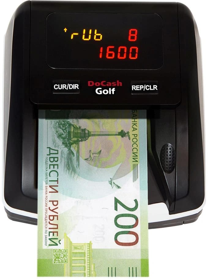 Детектор банкнот DoCash Golf автоматический АКБ (12953/29135)
