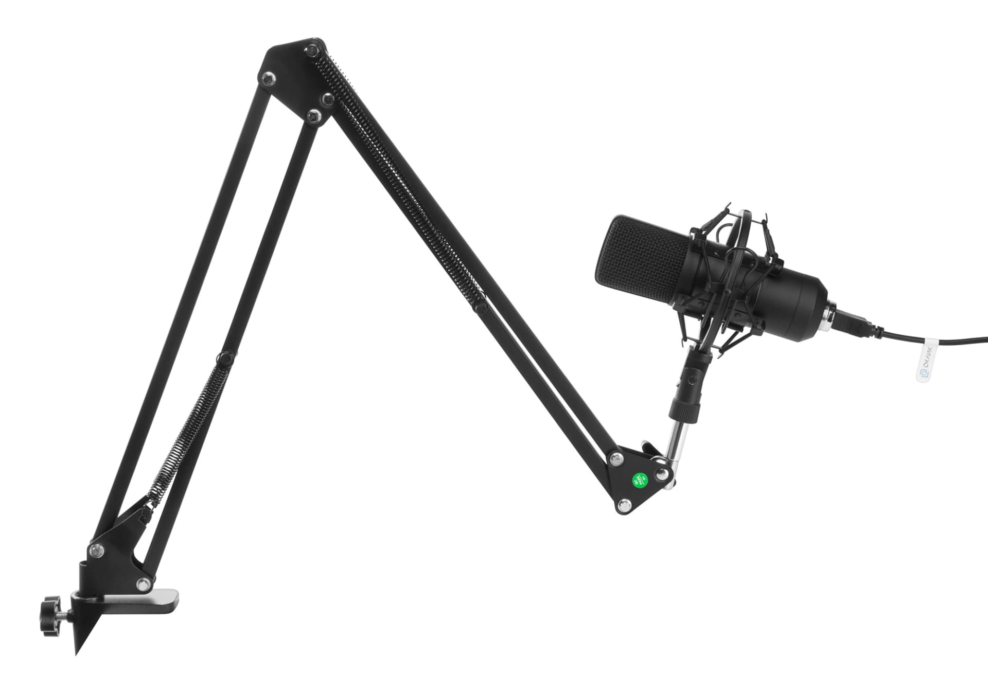Микрофон проводной Оклик SM-700G 2.5м черный - фото 4
