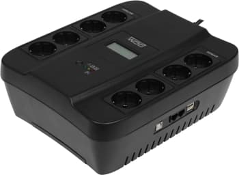 Источник бесперебойного питания Powercom Spider SPD-750U LCD USB 450Вт 750ВА черный - фото 2