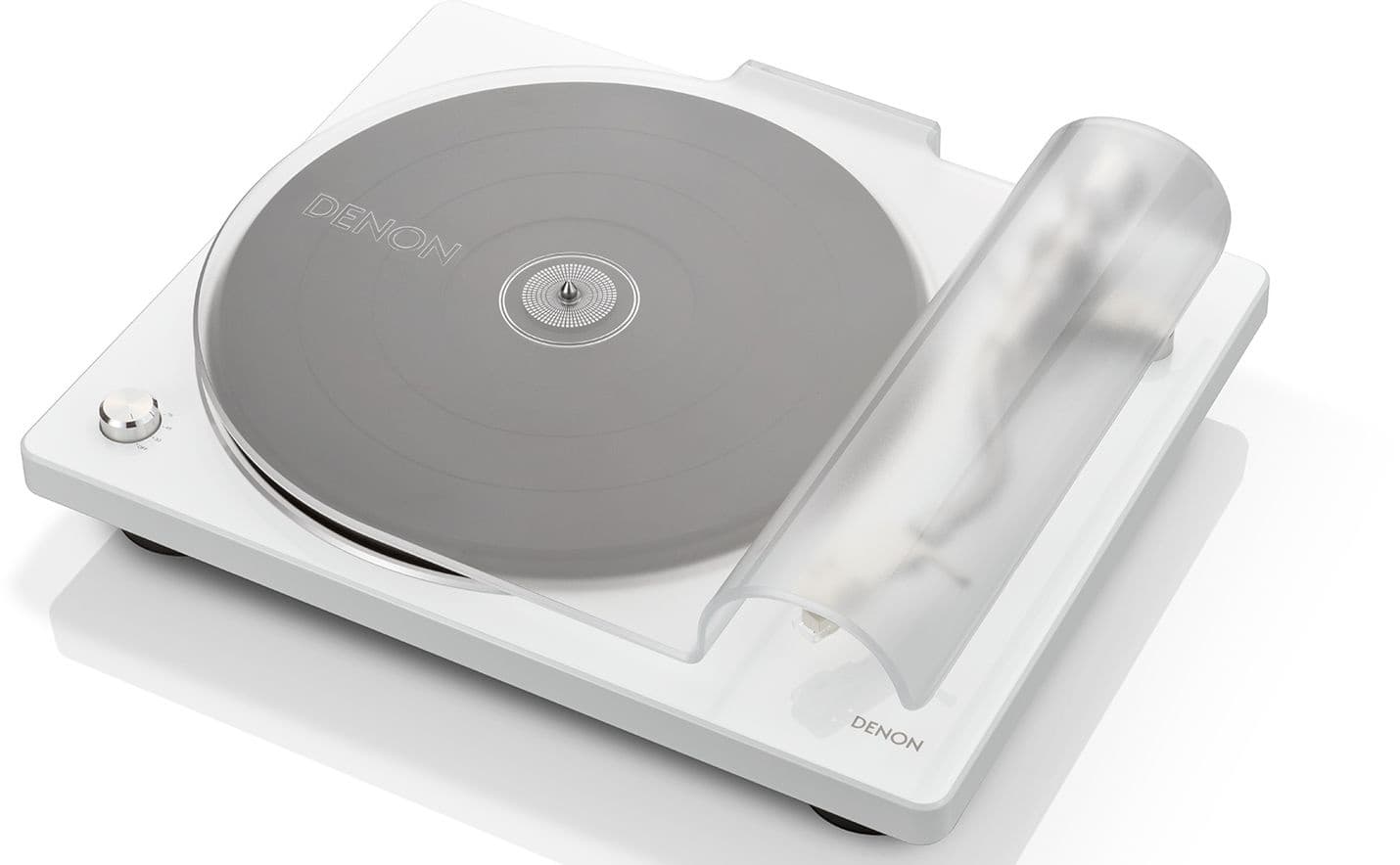 Проигрыватель винила Denon DP-400 частично автоматический белый