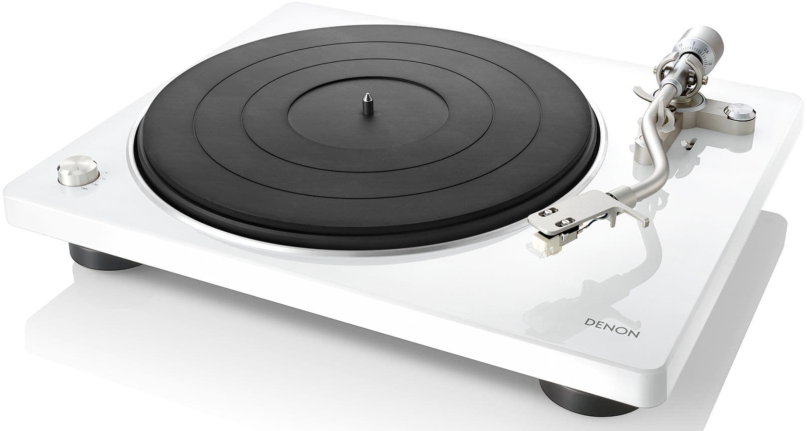 Проигрыватель винила Denon DP-400 частично автоматический белый - фото 4