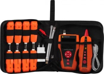 Тестер кабельный Lanmaster LAN-PRO-L/TPK-POE-8R оранжевый/черный - фото 5