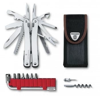 Мультитул Victorinox SwissTool Spirit X (3.0235.N) 105мм 35функц. мини-отвертка/штопор/набор бит/удлинитель/чехол нейлоновый серебристый карт.коробка - фото 2