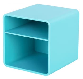 Подставка Deli NS011Blue Nusign 2отд. для письменных принадлежностей 84х84х86мм синий пластик - фото 5