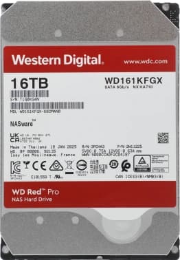 Жесткий диск WD SATA-III 16Tb WD161KFGX NAS Red Pro (7200rpm) 512Mb 3.5" - фото 2