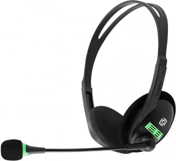 Наушники с микрофоном Оклик HS-M100 черный 1.8м накладные оголовье (1532004) - фото 5