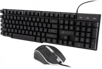 Клавиатура + мышь Оклик 400GMK клав:черный мышь:черный USB LED (1546779) - фото 2