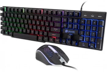 Клавиатура + мышь Оклик 400GMK клав:черный мышь:черный USB LED (1546779) - фото 5