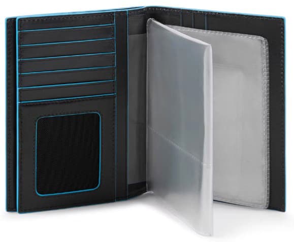Обложка для документов Piquadro Blue Square PP5246B2R/N черный натур.кожа - фото 4
