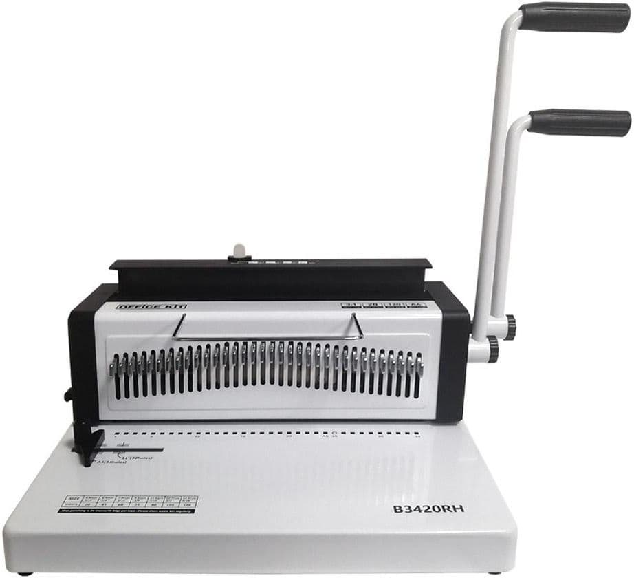 Переплетчик Office Kit B3420RH A4/перф.20л.сшив/макс.120л./метал.пруж. (4.8-14.3мм) - фото 4