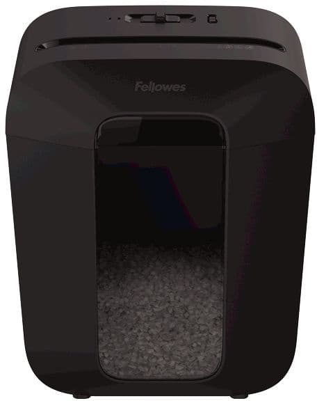 Шредер Fellowes PowerShred LX41 черный (секр.P-4) фрагменты 8лист. 17лтр. скрепки скобы пл.карты - фото 4