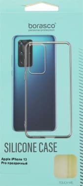 Чехол (клип-кейс) BoraSCO для Apple iPhone 13 Pro прозрачный (40438) - фото 5