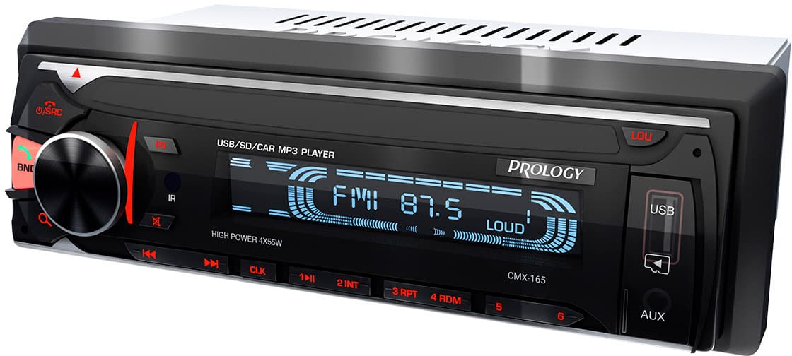 Автомагнитола Prology CMX-165 1DIN 4x55Вт v4.2 ПДУ (PRCMX165) - фото 3