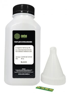 Тонер Cactus CS-RK-MLT-D101S черный флакон 90гр. (в компл.:чип) для принтера Samsung ML-2160/SCX-3400 - фото 2